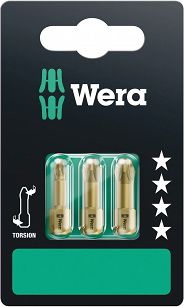 Bity PZ 1 2 3 x 25mm (3 sztuki na blistrze) WERA 05073373001