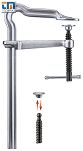 Ścisk śrubowy ślusarski 300/140mm OMEGA GMZ z pokrętłem BESSEY GM30ZK - 4