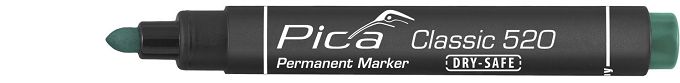 Marker permanentny okrągły zielony PICA 520/36