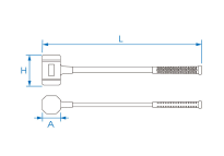 Młotek gumowy 1650g 500mm uchwyt z włókna szklanego KING TONY 7852-23 - 2