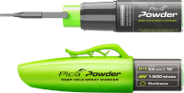 Zestaw znacznik do otworów  Pica Powder Marker 2020 + proszek uzupełniający, zielony 2030 Pica 145560 - 2