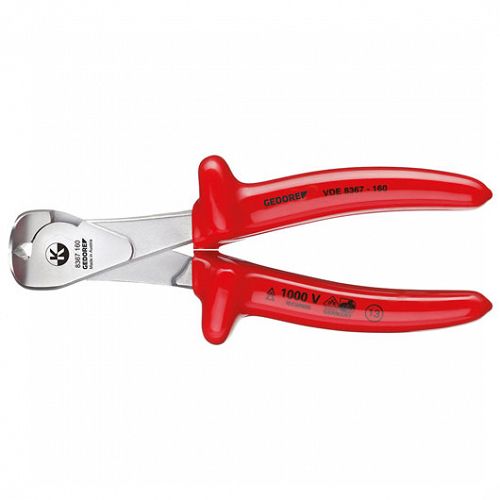 Szczypce mocne VDE do cięcia czołowego 160 mm Nr VDE 8367-160 GEDORE 2324830