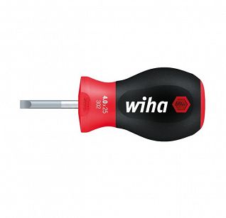Wkrętak śrubokręt płaski 4,0x0,8x25mm SoftFinish z krótkim trzonem okrągłym 26964 WIHA