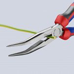 Szczypce tnące półokrągłe (wydłużone typu „bociani dziób”) KNIPEX 26 22 200 - 4