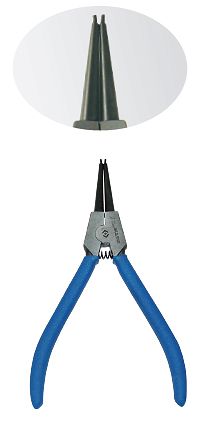 Szczypce do pierścieni segera zewnętrznych, proste 250 mm, zakres 40 - 100 mm KING TONY 68SS-10 