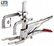 Szczypce zaciskowe spawalnicze omijające z podwójnymi szczękami GRZV Variogrip BESSEY - 2