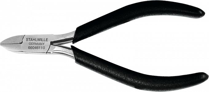 Szczypce boczne dla elektron.112mm, Mini (wysmukłe); poler./powl. 6604 6 110 - Mini 112 MM STAHLWILLE 66046110