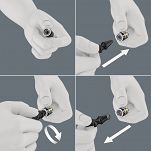 Zestaw z grzechotką Zyklop Speed All-in 8100 SA WERA 05003755001 - 8