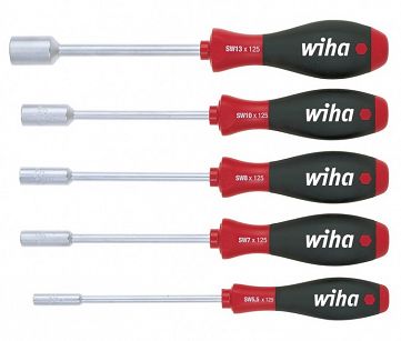 Zestaw wkrętaków śrubokrętów SoftFinish klucz nasadowy sześciokątny 5-cz. 01034 WIHA
