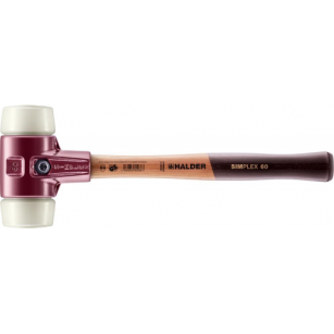 Młotek z miękkim bijakiem SIMPLEX, nylonowy 60mm HALDER 3008.060