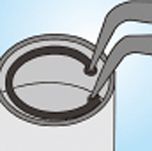 Szczypce do pierścieni segera wewnętrznych, wygięte 170 mm, zakres 19 - 60 mm KING TONY 68HB-07 - 3