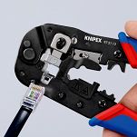 Zaciskarka do zagniatania złączek RJ typu Western RJ45 8-stykowych KNIPEX 97 51 13 - 3