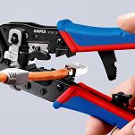 Zaciskarka do zagniatania złączek RJ typu Western RJ45 8-stykowych KNIPEX 97 51 13 - 5