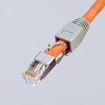 Zaciskarka do zagniatania złączek RJ typu Western RJ45 8-stykowych KNIPEX 97 51 13 - 8
