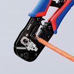 Zaciskarka do zagniatania złączek RJ typu Western RJ45 8-stykowych KNIPEX 97 51 13 - 7