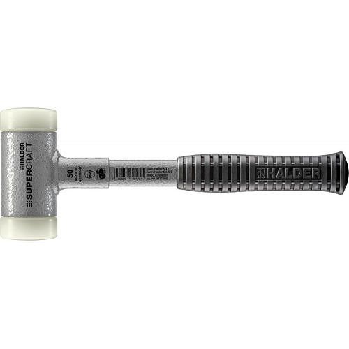 Młotek z miękkim bijakiem z trzonkiem z profilu stal, bezodrzutowy 50mm HALDER 3377.050