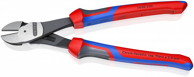 Szczypce Tnące Boczne o zwiększonym przełożeniu KNIPEX 74 02 250