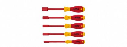 Zestaw śrubokrętów wkrętaków SoftFinish electric klucz nasadowy sześciokątny 5-cz. 29466 WIHA