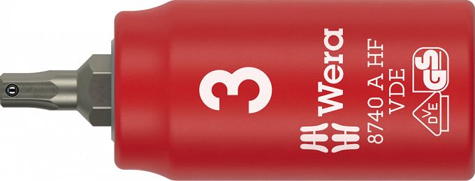 Klucz nasadowy trzpieniowy 8740 A VDE HF Zyklop, izolowany, 1/4