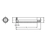 Nasadka 8mm sześciokątna z funkcją przytrzymywania extra długa 120mm KOKEN - 2