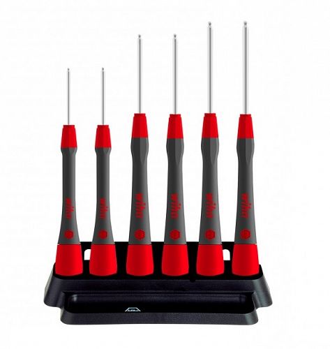 Wkrętak śrubokręt precyzyjny zestaw PicoFinish® Sześciokątny z główką kulistą, 6-cz. z uchwytem 42993 WIHA