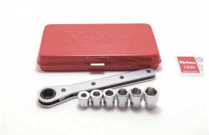 Zestaw nasadek 6-kątne z napędem hex 10mm, 7szt. KOKEN