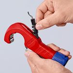 Obcinak do rur miedzianych mosiądz inox 6-35 mm TubiX KNIPEX 90 31 02 SB BK - 15