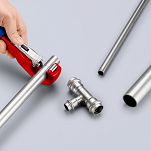 Obcinak do rur miedzianych mosiądz inox 6-35 mm TubiX KNIPEX 90 31 02 SB BK - 5