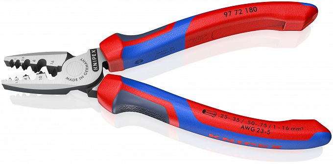 Szczypce do Zaciskania Tulejek 0,25 do 16mm2 KNIPEX 97 72 180
