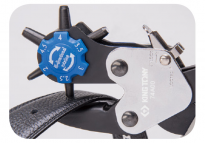 Dziurkacz przebijak do skóry, materiałów, plastiku 2-4.5mm KING TONY 74A00 - 4