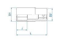 Nasadka długa 3/4