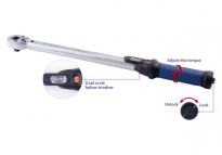 Klucz Dynamometryczny 1/2'' 40 -200 Nm KING TONY 34466-2FG - 2