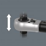 Klucz dynamometryczny Click-Torque Lock C 3 R/L, nastawny, z funkcją Torque Lock i przekładanym zabierakiem czworokątnym (1/2