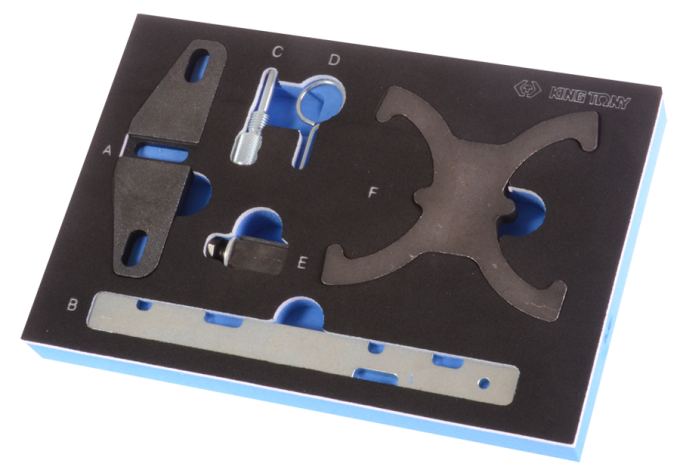 Zestaw do synchronizacji rozrządu (FORD)do silników benz.Duratec 1,6Ti-VCT 16v z podwójnym wałkiem rozrządu KING TONY 9AT1406E