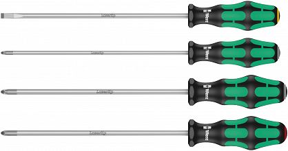Zestaw wkrętaków śrubokrętów Kraftform Lasertip z trzpieniem 200 mm 335/350/355/4 WERA 347736