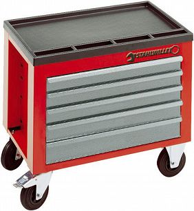 Skrzynia warsztatowa na Kółkach, 5-sfladowa, czerwona 922N STAHLWILLE 96480002