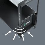 Wózek warsztatowy Tool Rebel Stainless XXL 9801, bez narzędzi, 1133 x 588 x 1020 mm WERA 05501881001 - 3