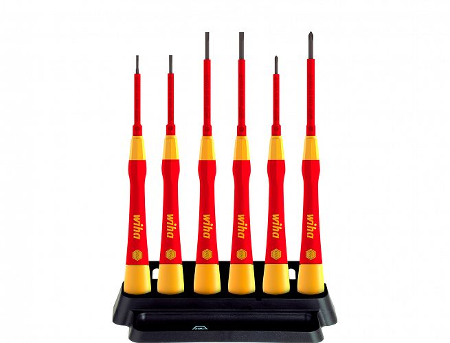 Wkrętaki śrubokręty precyzyjne izolowane 6 szt zestaw PicoFinish® electric WIHA 42989