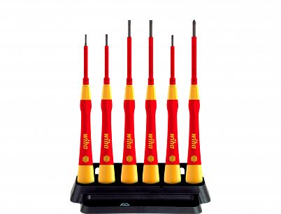 Wkrętaki śrubokręty precyzyjne izolowane 6 szt zestaw PicoFinish® electric WIHA 42989