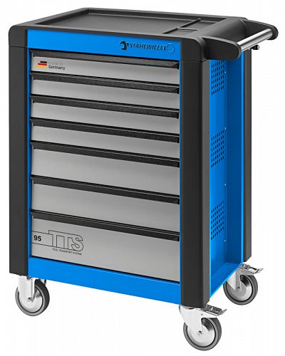 Wózek warsztatowy TTS 7-szufl.nieb.z Nakładkami, 1021x823x 497 mm; max obciążenie: 30kg na szufladę; 750 kg na Wózek 95/7 B STAHLWILLE 81200017