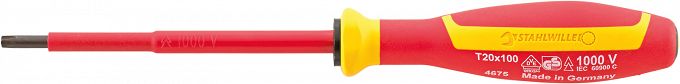 Wkrętak śrubokręt TORX T8 VDE/1000V, DRALL+ 4675 VDE T8 TORX DRALL STAHLWILLE 46753008