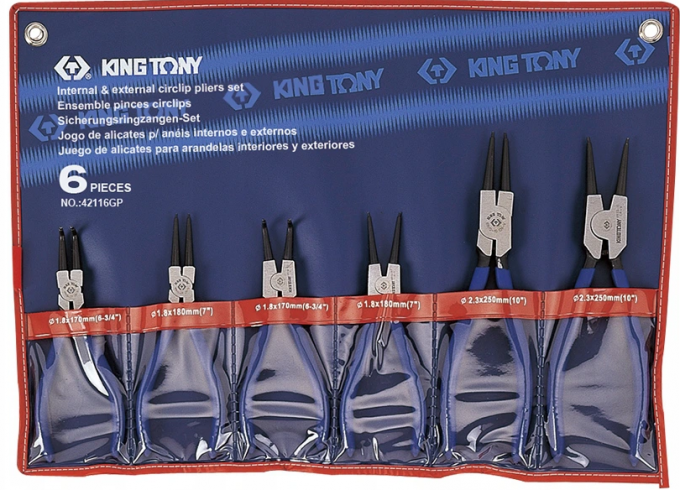 ZESTAW SZCZYPIEC DO PIERŚCIENI SEGERA 6  KING TONY 42116GP