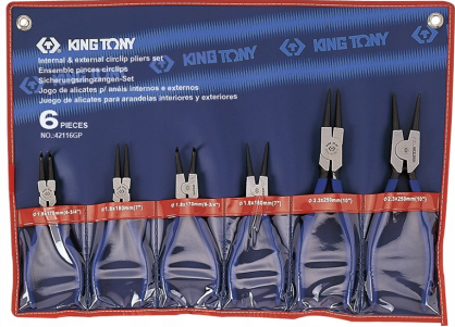 ZESTAW SZCZYPIEC DO PIERŚCIENI SEGERA 6  KING TONY 42116GP
