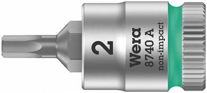 Klucz nasadowy Zyklop 1/4"  8740 A HF 2,0mm WERA 003330