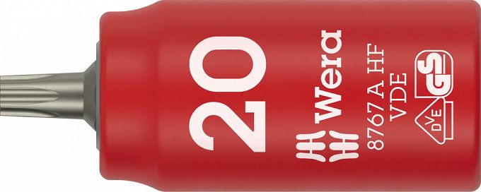 Klucz nasadowy trzpieniowy 8767 A VDE HF TORX® Zyklop, izolowany, 1/4