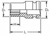 Nasadka udarowa 5/8