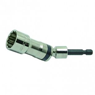 Nasadka przegubowa uniwersalna z trzpieniem HEX 1/4", 12-kątna 19x100mm KOKEN