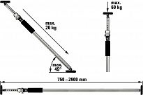 Podpórka do montażu sufitów teleskopowa 1600-2900 mm BESSEY ST290 - 2