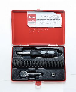 Zestaw kluczy nasadowych w kasecie 19 części KOKEN