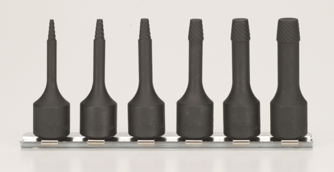 Zestaw wykrętaków nasadowych do urwanych śrub 3/8